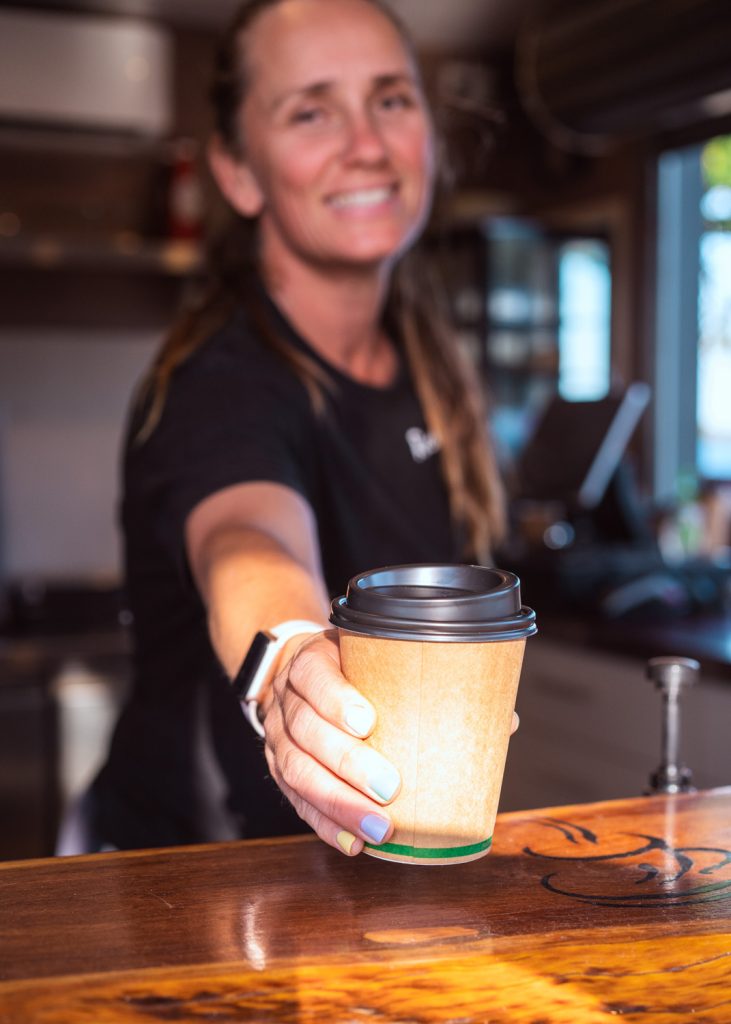 Serving a Hot Drink